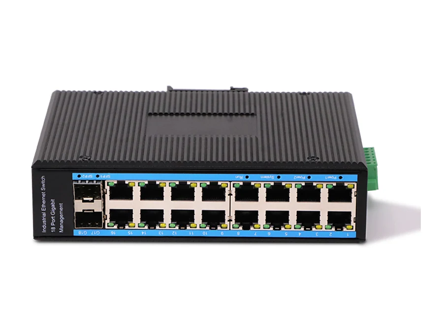 LBT216GSP-M-SFP 16-port managed PoE+ switch for a full camera floor
