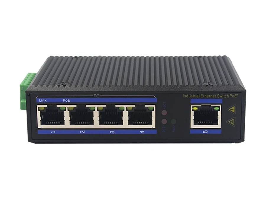 LBTR05F Compact 5-port switch for small control cabinets